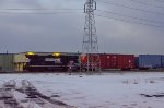 NS GP38-2 Locomotive in the yard